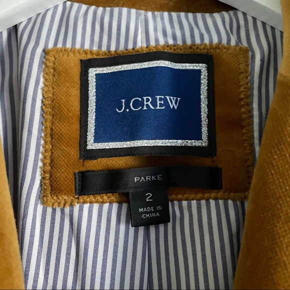 J. Crew Parke Velvet Blazer Jacket - Picture 4 of 7